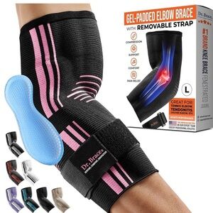 DR. BRACE® Elite Elbow Brace Support, Breathable Elbow Compression Sleeve